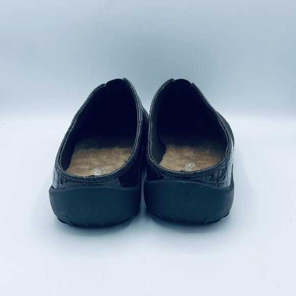 Walking Cradles Shoes Womens Size 11 Wide Brown Croc Print Comfort Mules Slip On - Picture 7 of 11